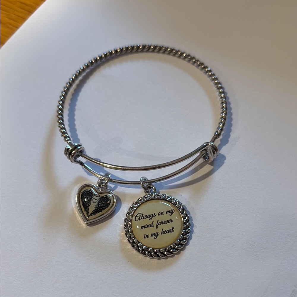 Silver Heart Charm Bracelet